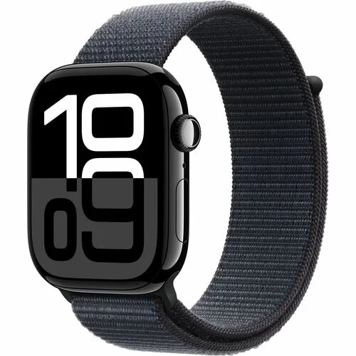 APPLE WATCH S10 GPS+CEL 46MM JETBLACK ALU CASE INK SPORT LOOP - MWY53QF/A